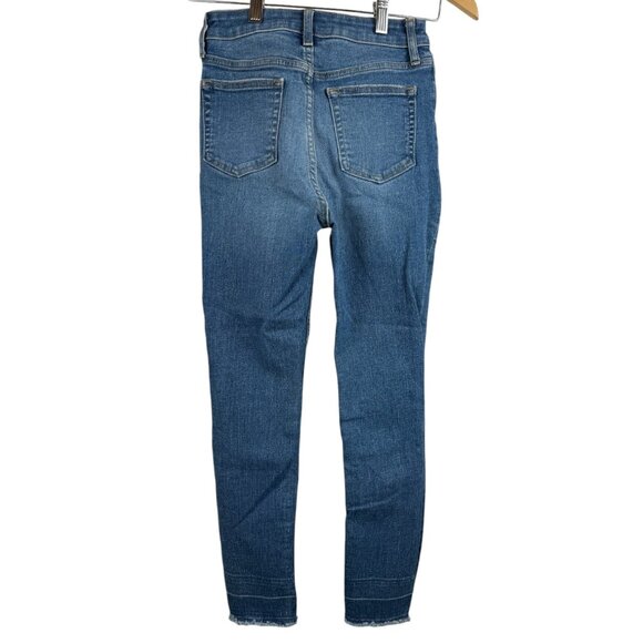 GAP Blue Distressed Teen Sky High Skinny Ankle Denim-14 - Picture 2 of 5